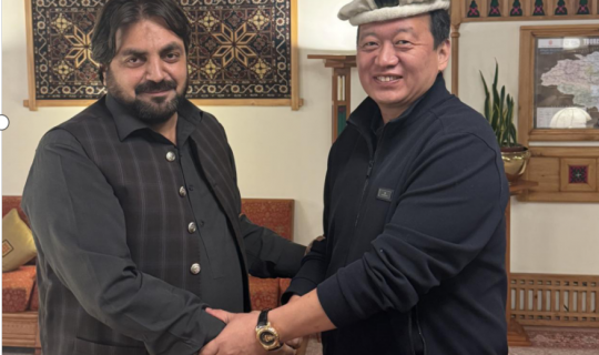 董事长侯建新会见吉尔吉特灌溉和农业部部长